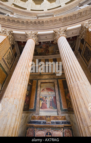 Innenraum des Pantheon, Piazza della Rotonda, Altstadt, Rom, Italien Stockfoto