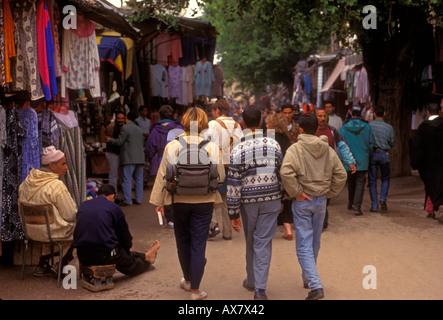 Marokkaner, Tourist Guide, Führung, Einkaufen, Stadt Fes, Marokko Stockfoto