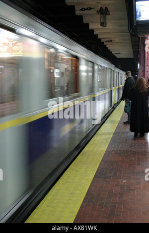 Die Linie A in Buenos Aires war die erste u-Bahn in Argentinien stammt aus dem späten 19. Jahrhundert verlegt werden Stockfoto