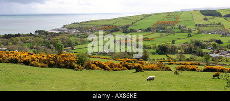 UK Nordirland County Antrim Täler finden Küste Stockfoto