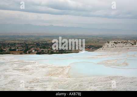 White Rockpools in Pamukkale, Türkei Stockfoto