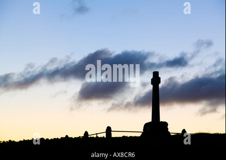 Denkmal für die Schlacht von Flodden Feld, in der Nähe von Branxton, Northumberland, England Stockfoto