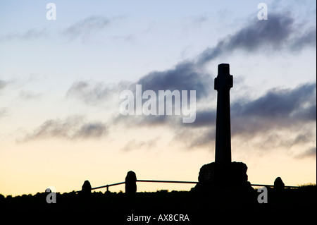 Denkmal für die Schlacht von Flodden Feld, in der Nähe von Branxton, Northumberland, England Stockfoto