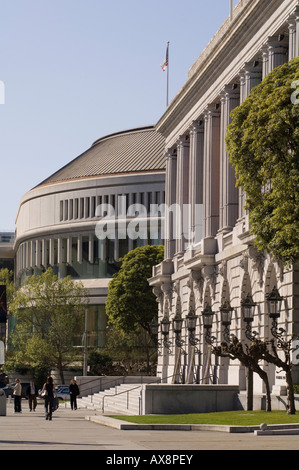 Davies Symphony Hall und die Oper Haus San Francisco Stockfoto