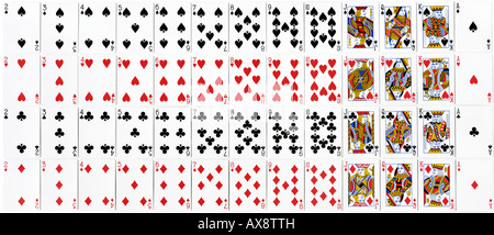 Deck Spielkarten Stockfoto