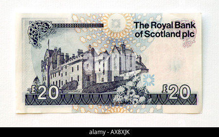 Schottland 20-Pfund-Banknote Stockfoto