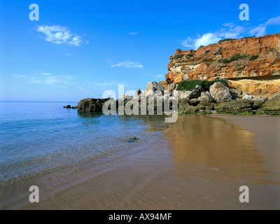 Playa Cala del Aceite B. Conil, Costa De La Luz, Provinz Cádiz Andalusien, Spanien Stockfoto