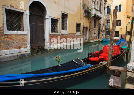 Allgemeine Kanal-Szene im Bereich Castello Venedig Italien Stockfoto