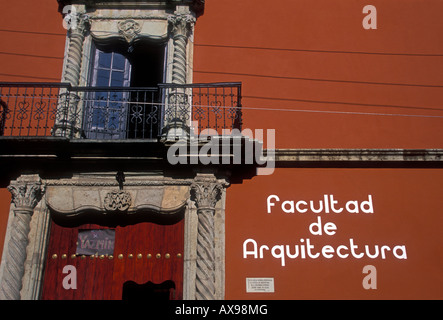 Facultad de arquitectura, Fakultät für Architektur, Universität von Benito Juarez, Oaxaca, Oaxaca de Juárez, Oaxaca, Mexiko Stockfoto