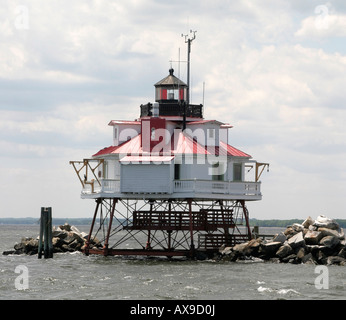 Thomas Punkt Shoal Lighthouse Stockfoto