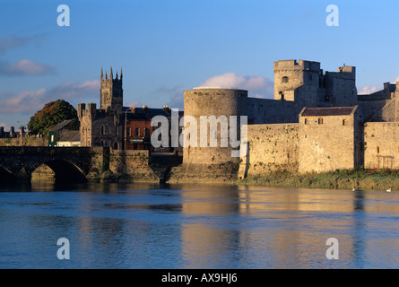 König-Johann Schloss Limerick Republik von Irland Stockfoto