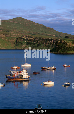 Hafen von Portree Isle Of Skye Inneren Hebriden Highland Scotland UK Stockfoto