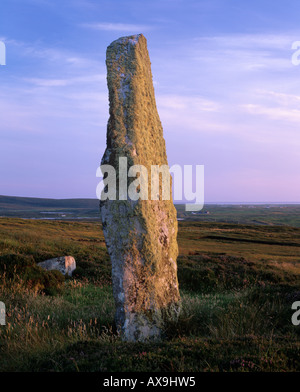 Stein am Beinn steht ein "Charra South Uist äußeren Hebriden Western Isles Scotland UK Stockfoto