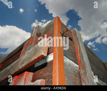 Detail der alten Chevy Obst Ladefläche Stockfoto