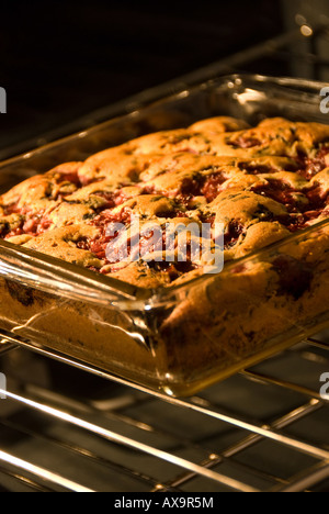 Cherry chocolate Chip Kuchen Stockfoto