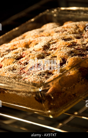 Cherry Chocolate Chip-Kuchen Stockfoto