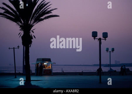 Kiosk, Ocean Walk, Agadir, Marokko Stockfoto