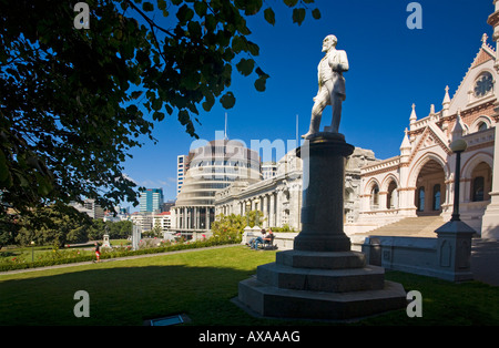 Parlamentsgebäude in Wellington Neuseeland Stockfoto