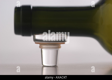 Glasstopfen Stockfoto