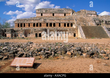 Elk156 2122 Mexiko Yucatan Sayil Maya site 600-900 Puuc-Stil el Palacio Norte Stockfoto