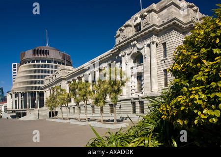 Parlamentsgebäude in Wellington Neuseeland Stockfoto