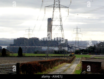 Longannet Kraftwerk ist eine große Kohle-Kraftwerk auf den oberen Firth of Forth in der Nähe von Kincardine auf Forth, Fife, Scotlan Stockfoto