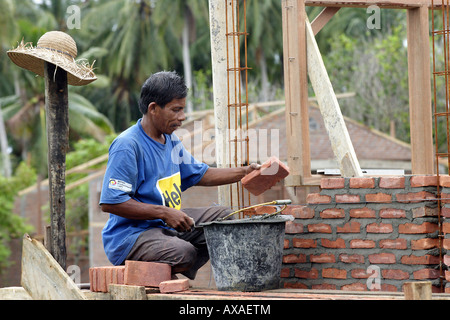 Wiederaufbau nach dem Tsunami in Lhokseumawe, Indonesien Stockfoto