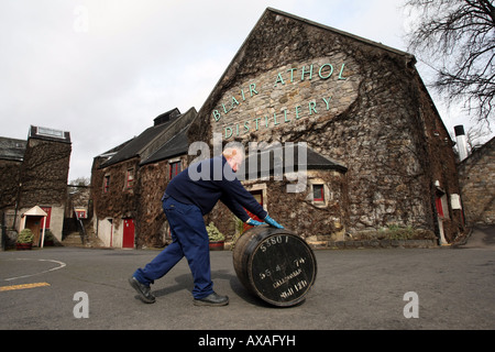 Blair Athol Whisky-Destillerie bei Pitlochry, Perthshire, Schottland, UK Stockfoto