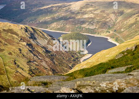 Haweswater und das Rigg aus Harter fiel Stockfoto