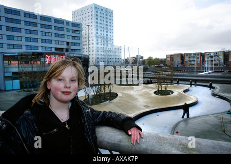 Stadt Almere wurde als die meisten hässliche Stadt in den Niederlanden denunziert. Stockfoto