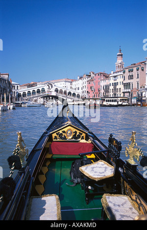 Ponte de Rialto, Canale Grande in Venedig, Italien Stockfoto