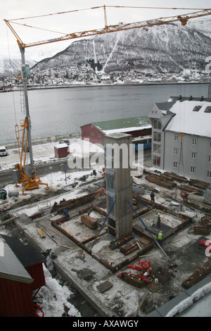 Bautechnik in Norwegen Stockfoto
