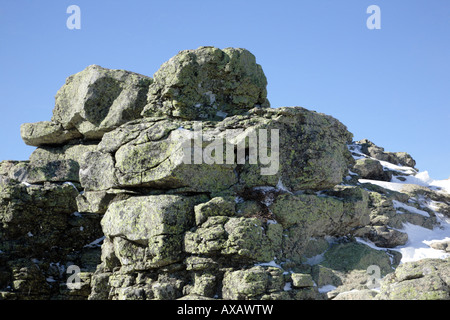 Appalachian Trail - Franconia Ridge in den Wintermonaten befindet sich in den White Mountains New Hampshire USA Stockfoto