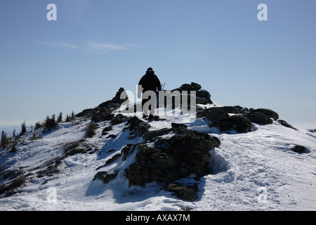 Appalachian Trail - Franconia Ridge in den Wintermonaten befindet sich in den White Mountains New Hampshire USA Stockfoto