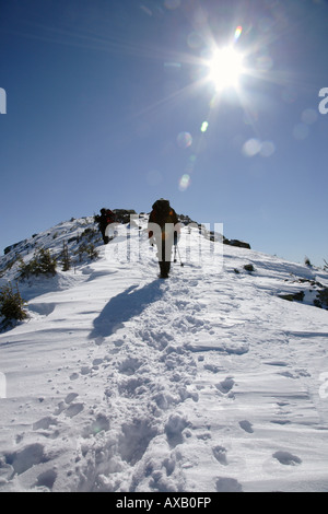 New Hampshire... Appalachian Trail - Franconia Ridge in den Wintermonaten befindet sich in den White Mountains New Hampshire USA Stockfoto