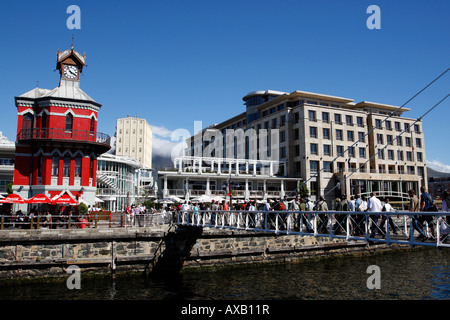 Waterfront Swing Bridge V & eine Waterfront Kapstadt westlichen Kapprovinz in Südafrika Stockfoto