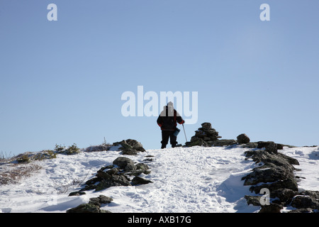 Appalachian Trail - Franconia Ridge in den Wintermonaten befindet sich in den White Mountains New Hampshire USA Stockfoto