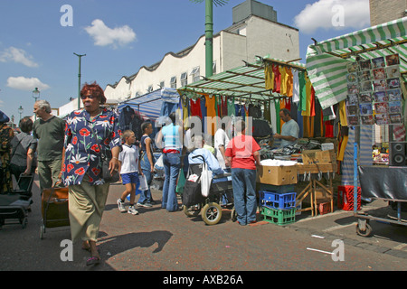 Straßenmarkt Ridley Straße Markt Dalston Hackney Stockfoto