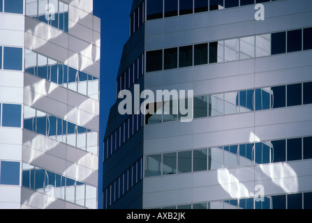 DETAIL DER BÜROGEBÄUDE IN DER INNENSTADT VON MINNEAPOLIS, MINNESOTA, VEREINIGTE STAATEN VON AMERIKA Stockfoto