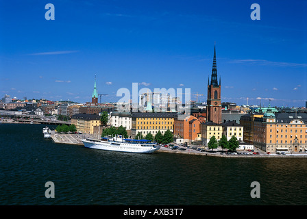 Blick von Mariaberget, Soedermalm, Stockholm, Schweden Stockfoto