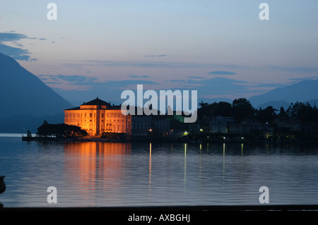 Isola Bella im Morgengrauen - Lago Maggiore Piemonte Italia Stockfoto
