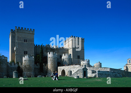 Ampudia in der Nähe von Palencia, Tierra de Campos, Spanien Castilla Stockfoto