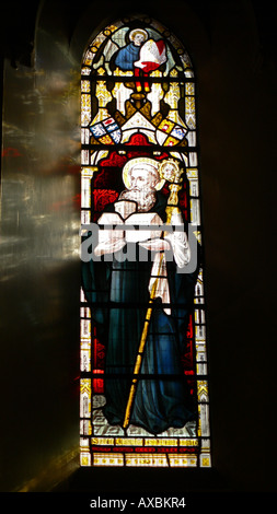 Kirchenfenster von St. Columba St Mary der Engel Bayswater London England UK Stockfoto