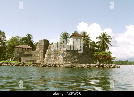 Guatemala Castillo San Felipe in der Nähe von Fronteras Stockfoto