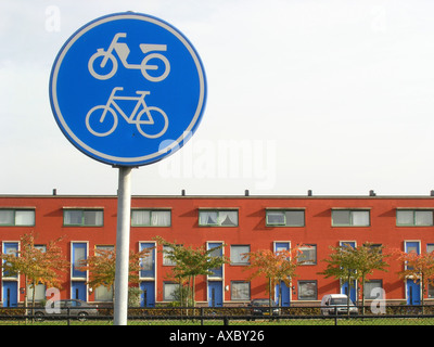 bunte Mehrfamilienhaus in Almere Buiten Niederlande Stockfoto
