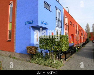 Wohnhäusern in Almere Buiten Niederlande Stockfoto