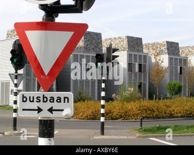 Wohnhäusern in Almere Buiten Niederlande Stockfoto