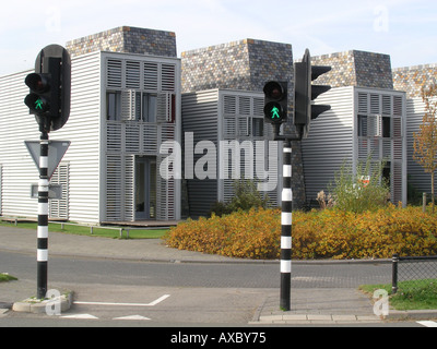 Wohnhäusern in Almere Buiten Niederlande Stockfoto