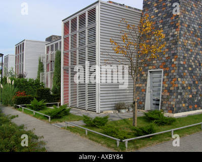 Wohnhäusern in Almere Buiten Niederlande Stockfoto