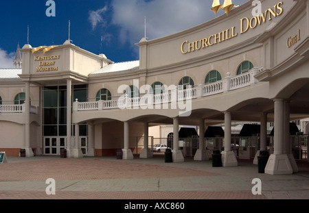 Eingang zum Churchill Downs-Rennbahn in Louisville Kentucky Stockfoto